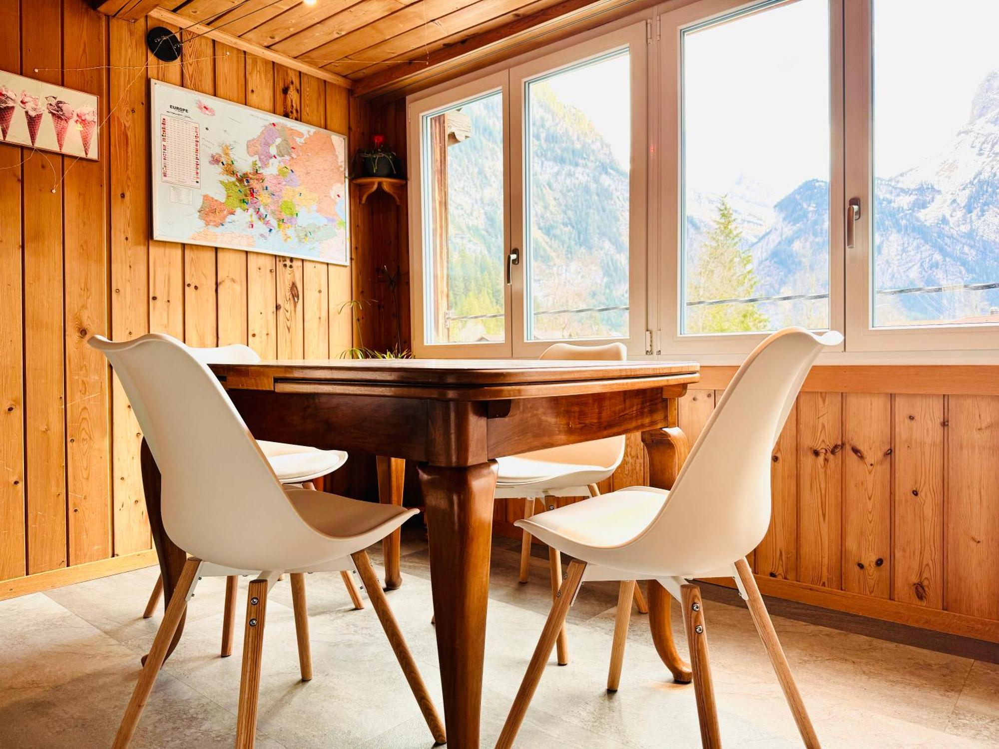 Cozy Apartment In Vintage House In Kandersteg Exterior photo